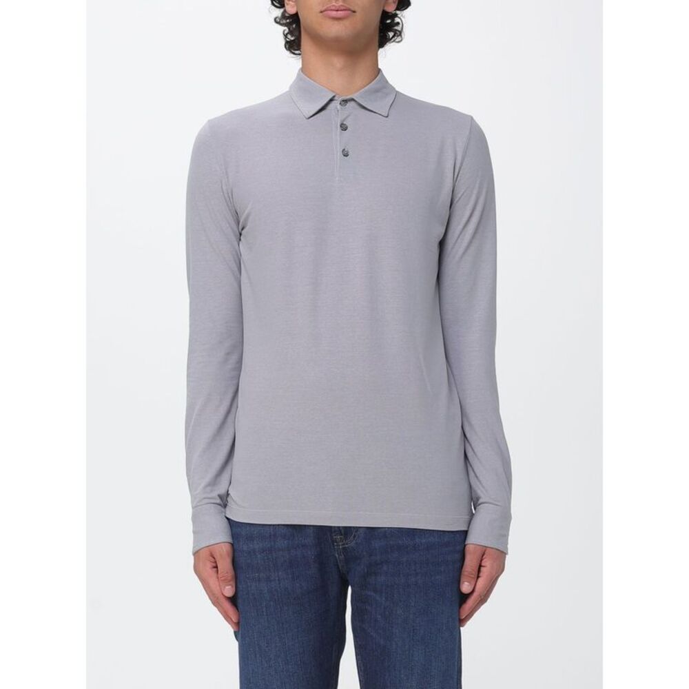 Zanone Polo Shirt Men Grey 1